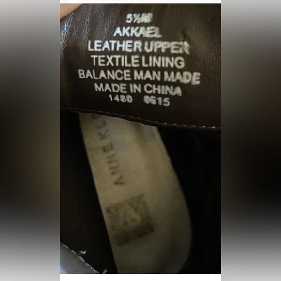 Anne Klein AkKabel Ankle Boots Womens 5.5 Brown Leather Side Zip Low Heel (K) - Picture 4 of 10